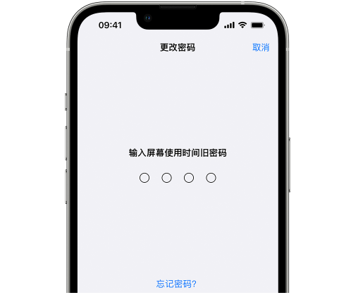 沙坡头iPhone屏幕维修分享iPhone屏幕使用时间密码忘记了怎么办 