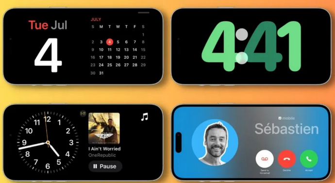 沙坡头苹果手机维修分享iOS17横屏充电待机显示有什么好处 