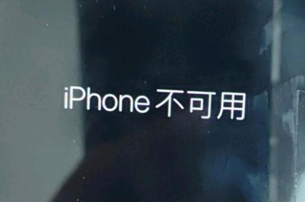 沙坡头苹果服务网点分享锁屏界面显示“iPhone 不可用”如何解决 